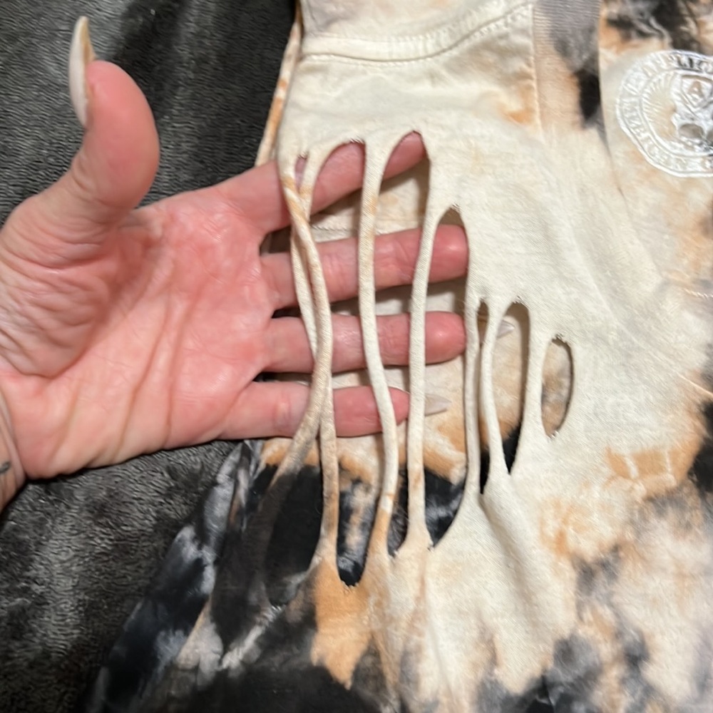 Affliction American Customs Bleached , Distressed… - image 4